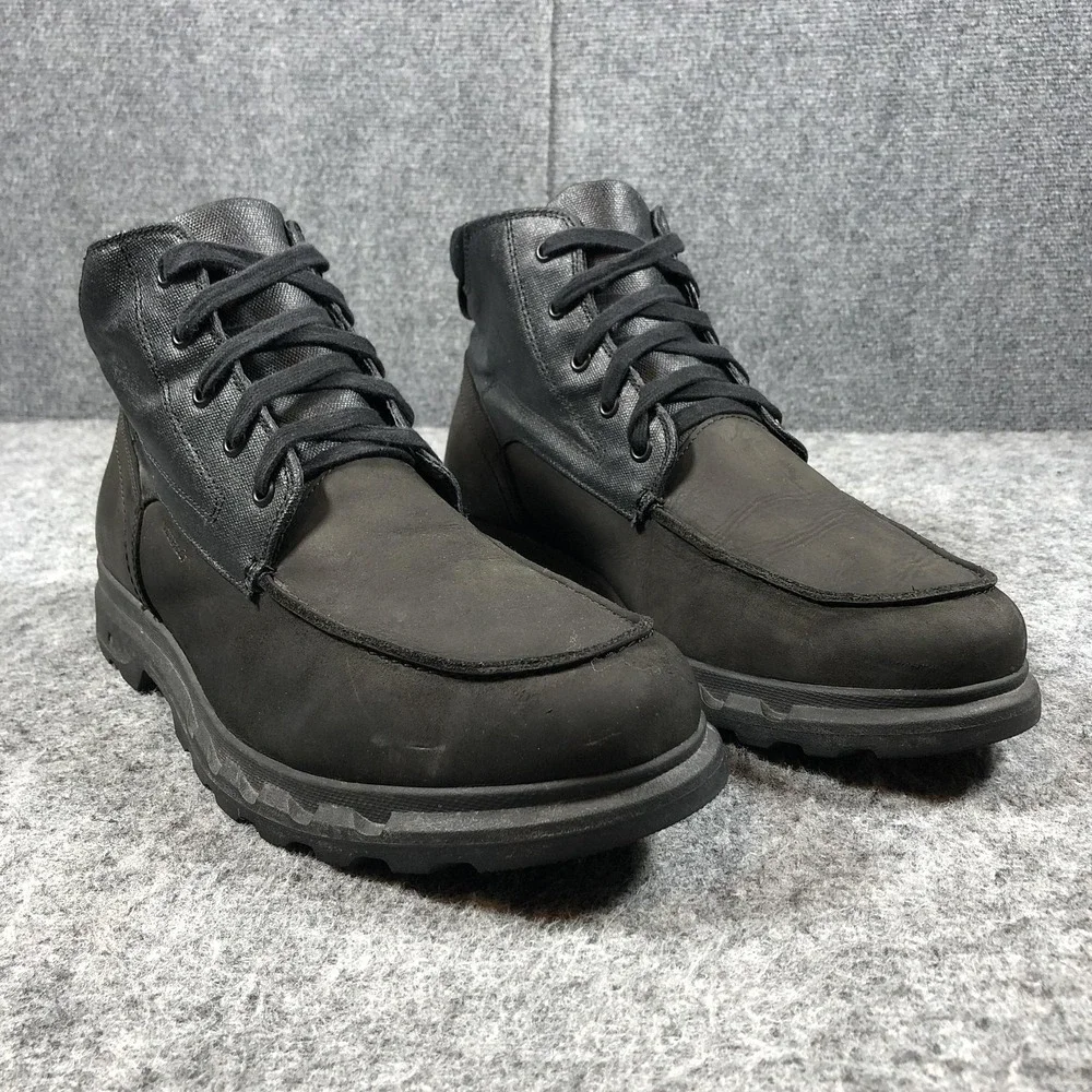 Sorel Boots Mens 15 Black‎ Leather Waterproof Snow Lace Up NM2631-010